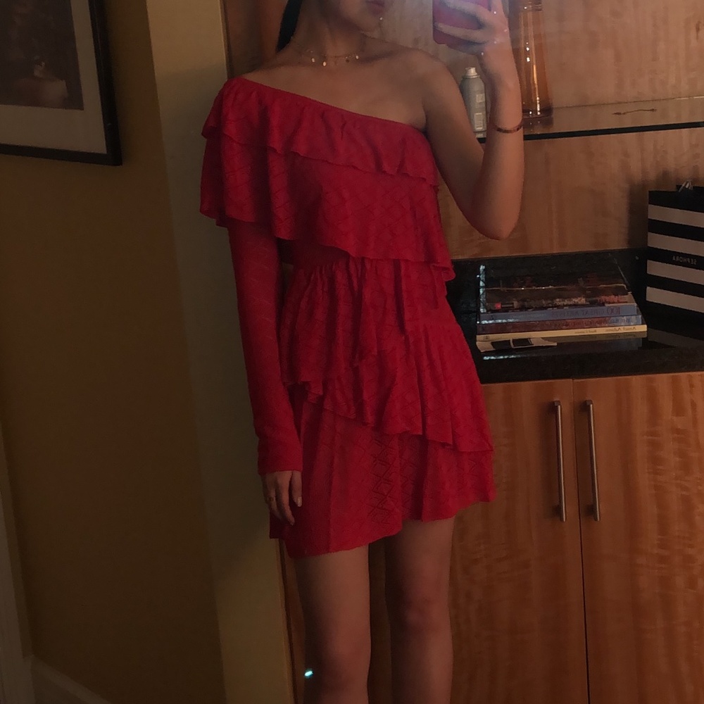 House of Harlow 1960 x REVOLVE Aries Dress in Racing Red - Picture 4 of 4